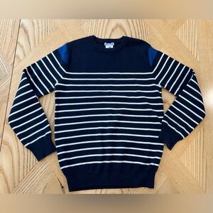 Jacadi Paris Navy and White Striped Boys Sweater Size 12A/152cm USA size 14 boys